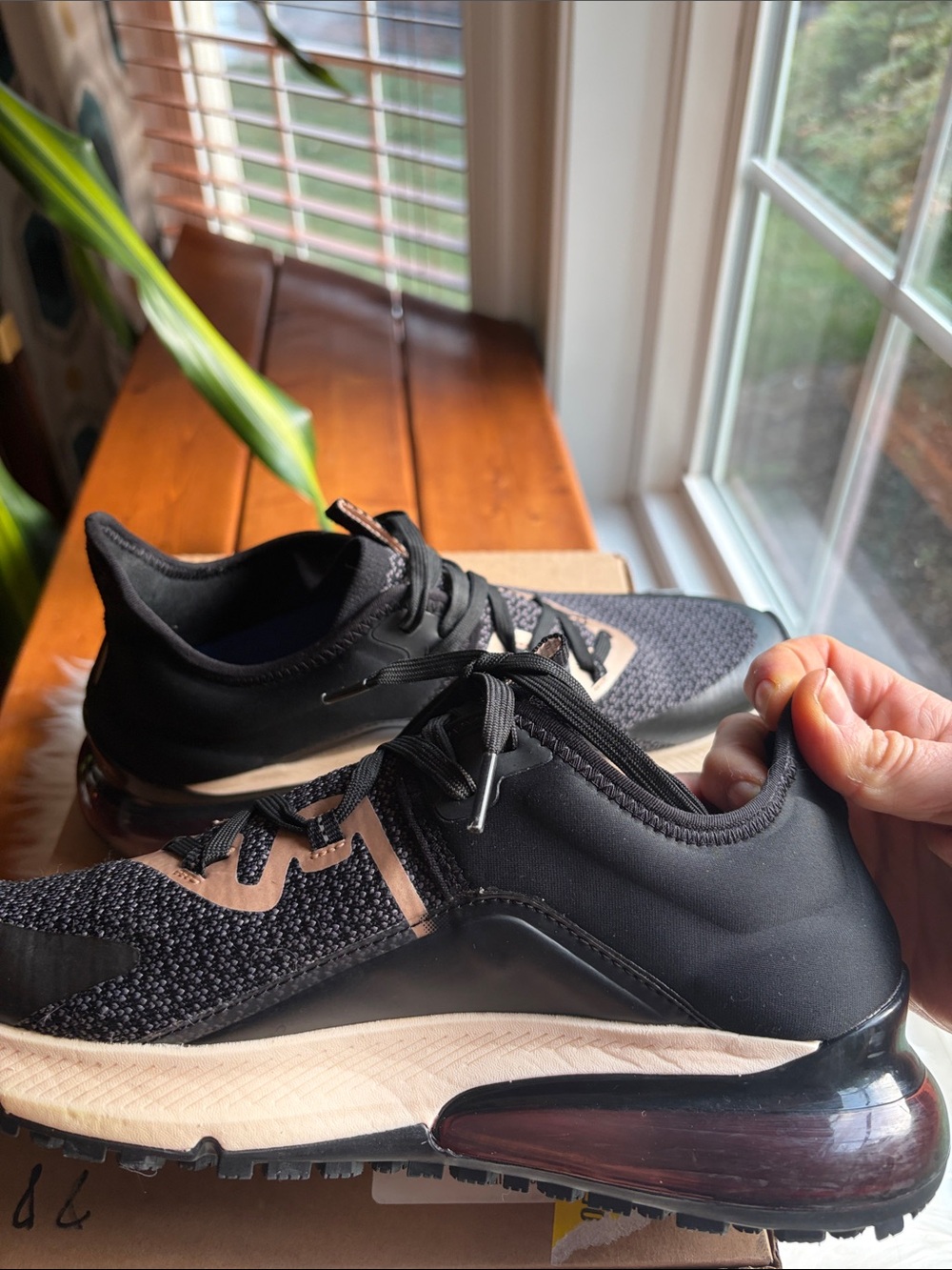 Shoes For Crews women’s Gia Sneakers with rose gold Accents - Picture 4 of 10